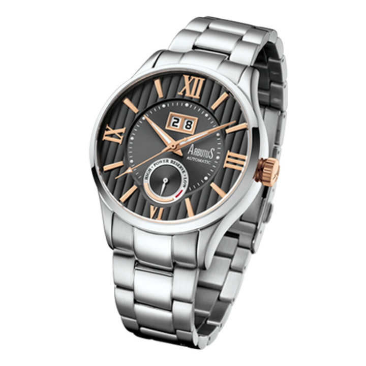 Photo: Arbutus Automatic Grey Dial Mens Watch AR915SNS