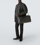 Gucci GG leather-trimmed duffel bag