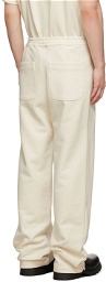 Mr. Saturday Off-White French Terry Lounge Pants