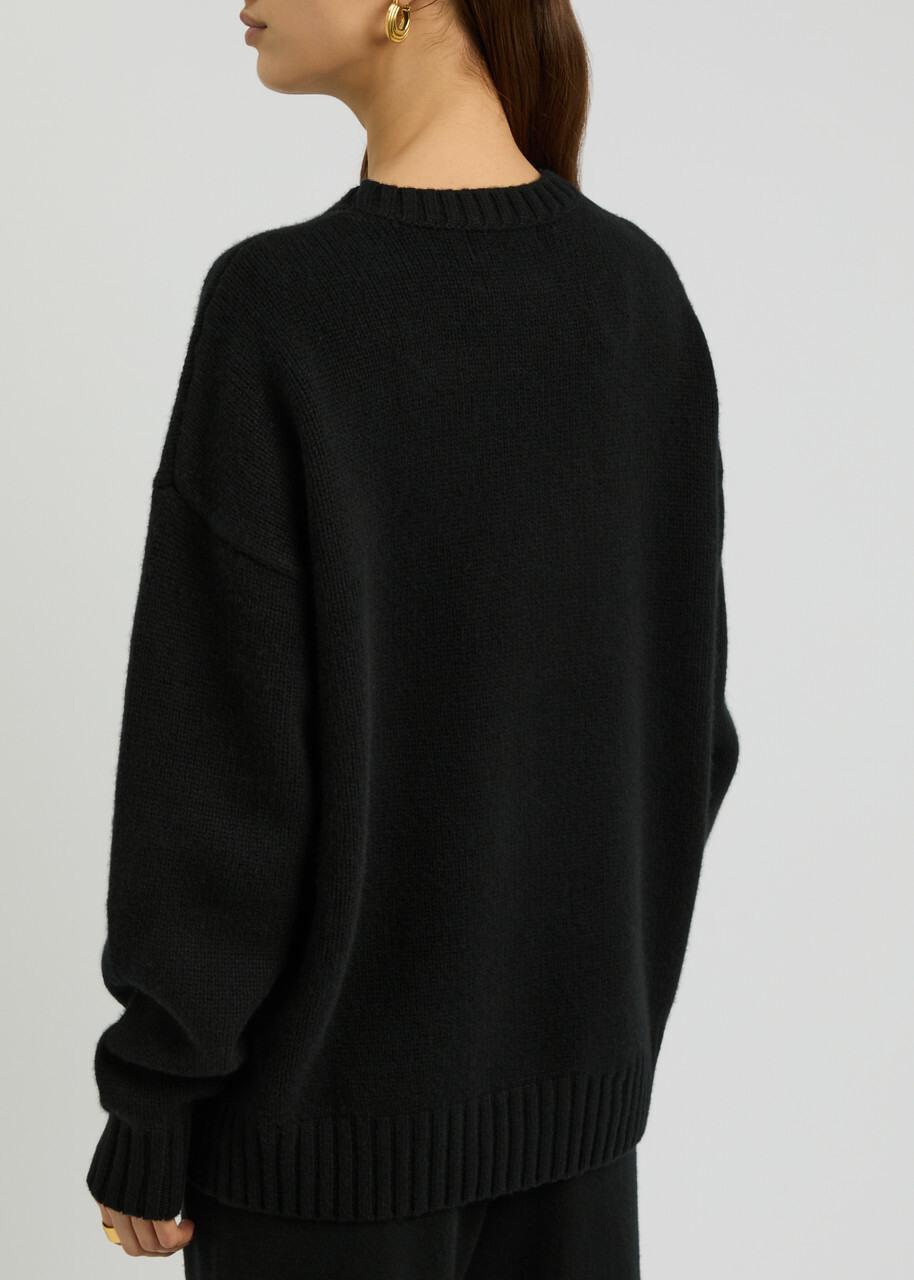 extreme cashmere x ニット　ブラック Extreme Cashmere(エクストリーム カシミア) | エクストラ アウト