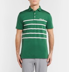 RLX Ralph Lauren - Striped Stretch Tech-Piqué Polo Shirt - Men - Green