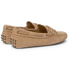 Tod's - Gommino Suede Driving Shoes - Men - Sand