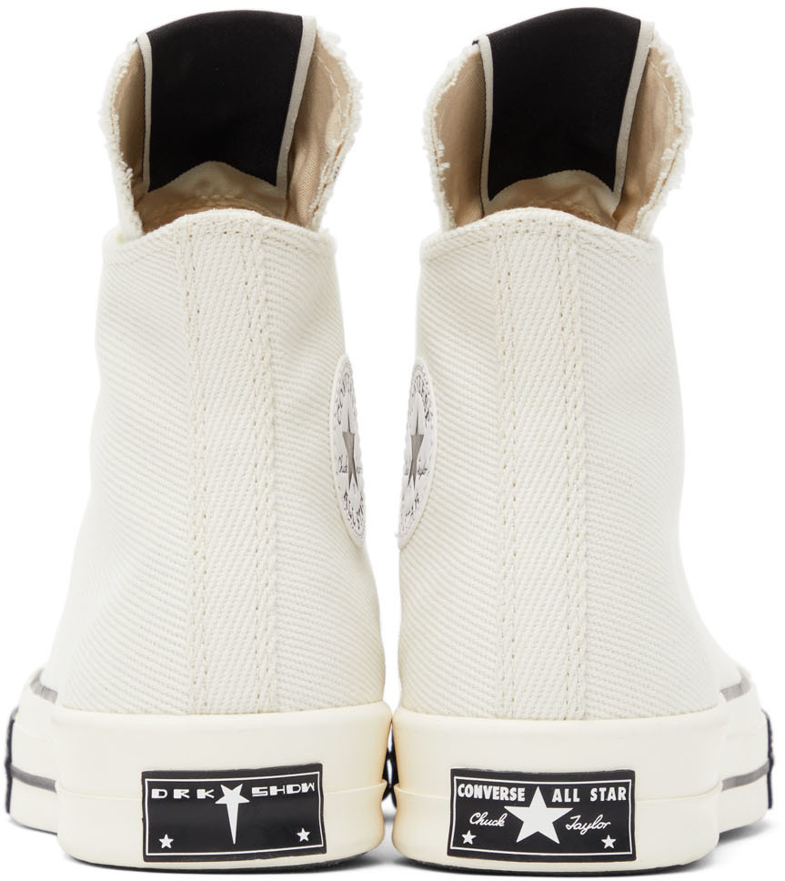 Rick Owens DRKSHDW Off-White Converse Edition Drkstar Hi Sneakers