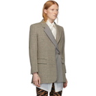 Ports 1961 Brown Wool Single-Button Blazer