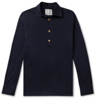 Giuliva Heritage - Taddeo Slim-Fit Cotton-Jersey Polo Shirt - Blue