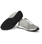 Berluti - Fast Track Torino Suede and Leather Sneakers - Gray