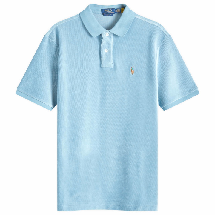 Photo: Polo Ralph Lauren Men's Corduroy Polo Shirt in Cassidy Blue