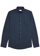 Eton Stretch-jersey Shirt Navy