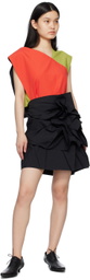132 5. ISSEY MIYAKE Black Solid Miniskirt