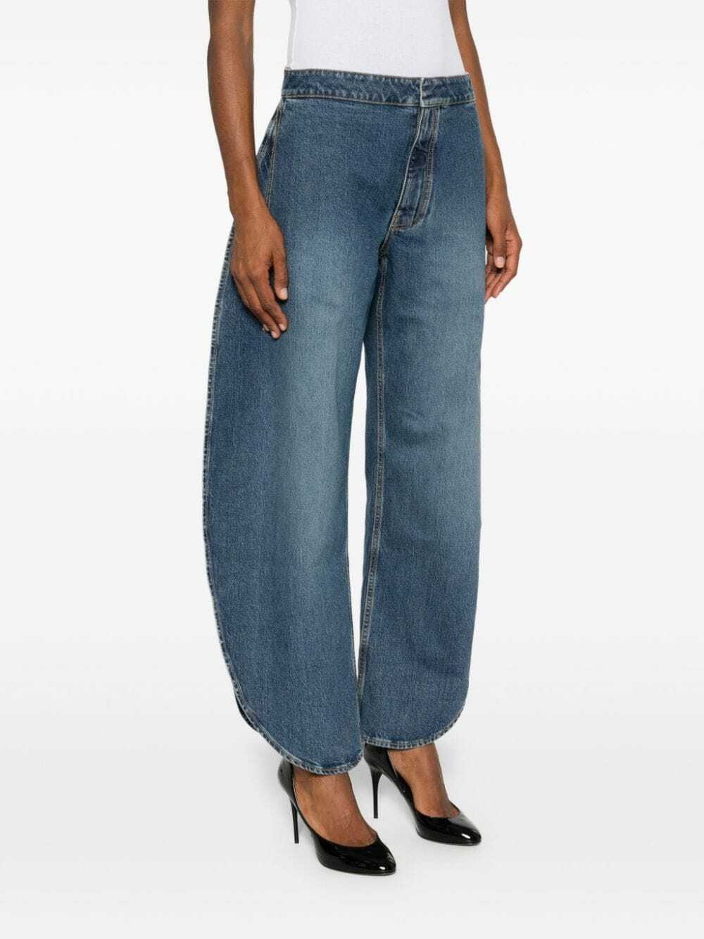ALAÏA - Petal Wide Leg Denim Jeans ALAÏA ALAÏA - Petal Wide Leg Denim Jeans ALAÏA