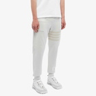 Thom Browne Men's Tonal 4 Bar Sweat Pant in Natural White