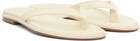 Aeyde Off-White Melody Leather Thong Sandals