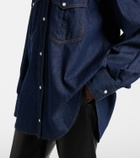 Khaite Christensen oversized denim shirt