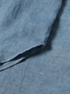 Boglioli - Cutaway-Collar Linen Shirt - Blue