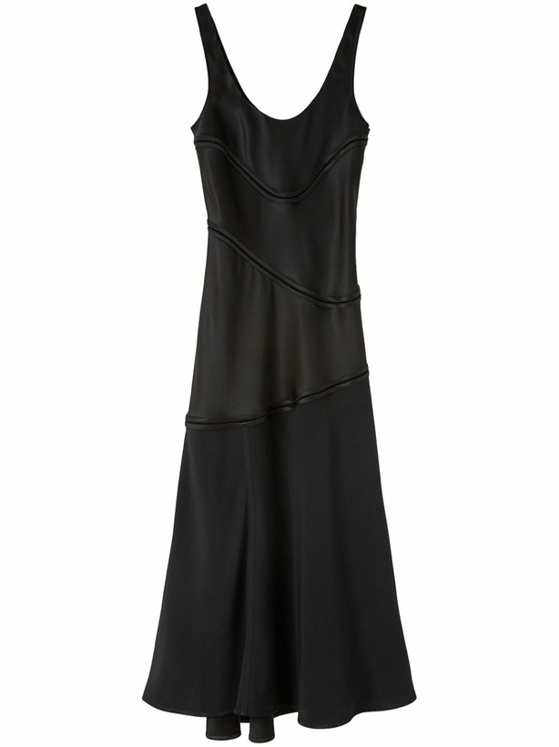 Photo: Jil Sander Black Panelled Midi Dress