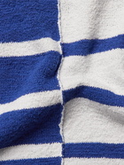 Club Monaco - Striped Slub Cotton-Blend Sweater - Blue
