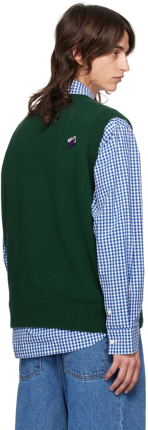 ADER error Green TRS Tag Knit Vest