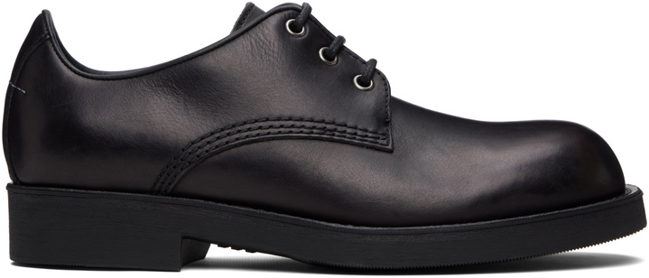 Photo: MM6 Maison Margiela Black Lace-Up Derbys