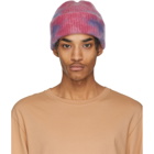 The Elder Statesman Pink and Blue Hot Dye Watchman Beanie