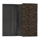 Fendi Brown and Black Forever Fendi Continental Wallet