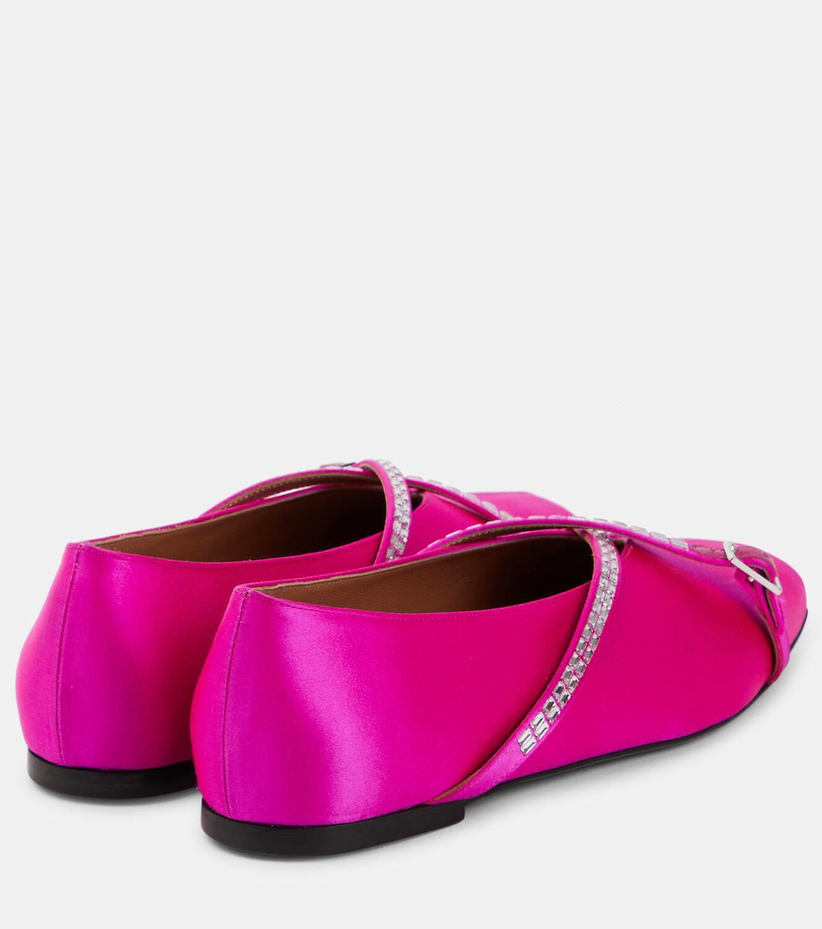 D'Accori Cara satin ballet flats