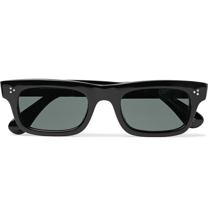 Photo: Oliver Peoples - Jaye Rectangle-Frame Acetate Polarised Sunglasses - Black