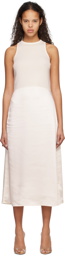 BOSS Off-White Paneled Midi Dress