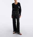 Isabel Marant Oskan Soft Medium suede crossbody bag