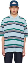 nanamica Blue Stripe Polo