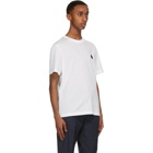 Moncler White and Black Logo T-Shirt