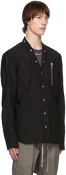 Rick Owens Black Snap Button Shirt