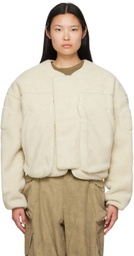 Entire Studios Off-White Fluffy Jacket