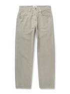 AGOLDE - Fusion Straight-Leg Cotton-Corduroy Trousers - Neutrals