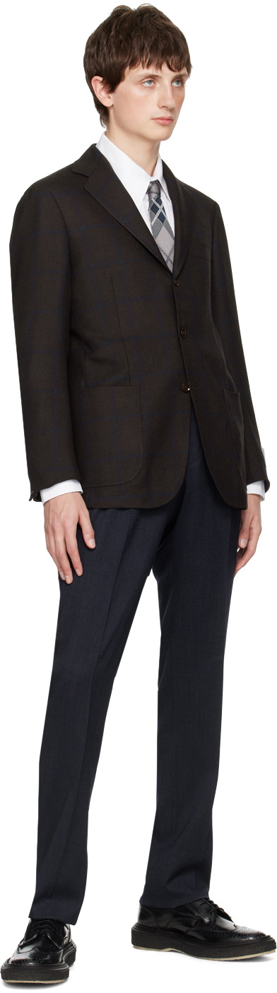 Ring Jacket Brown Check Blazer