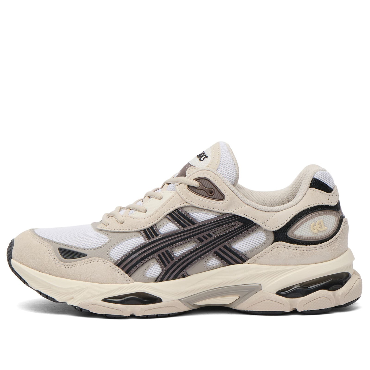 Asics Men's GEL-NYC 2.0 Sneaker in White/Oatmeal