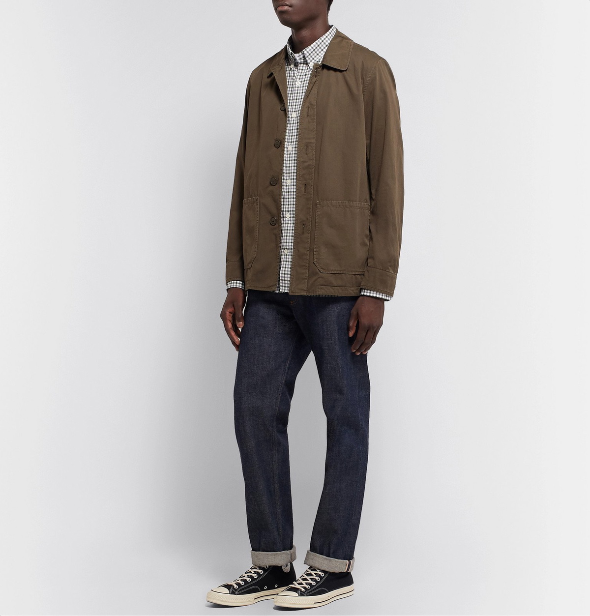Freemans Sporting Club - CS-1 Button-Down Collar Gingham Cotton-Twill Shirt - Green