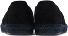 TOM FORD Navy Suede Barnes Espadrilles