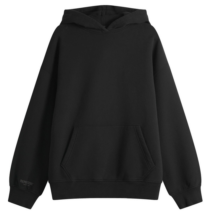 Photo: Represent Women's Boyfriend Hooded Sweatshirt in Jet Black