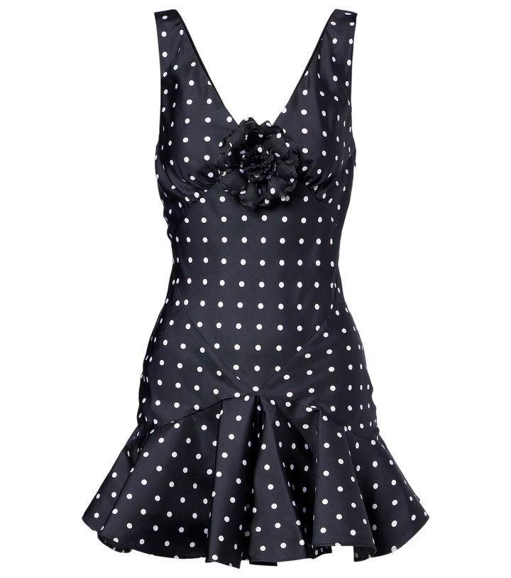 Photo: Rodarte Polka-dot silk twill minidress