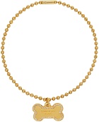 Balenciaga Gold Puppy Necklace