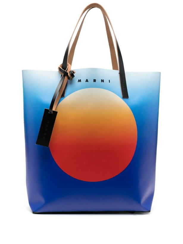 Photo: MARNI - 'sunrise' Printed Shopping Bag
