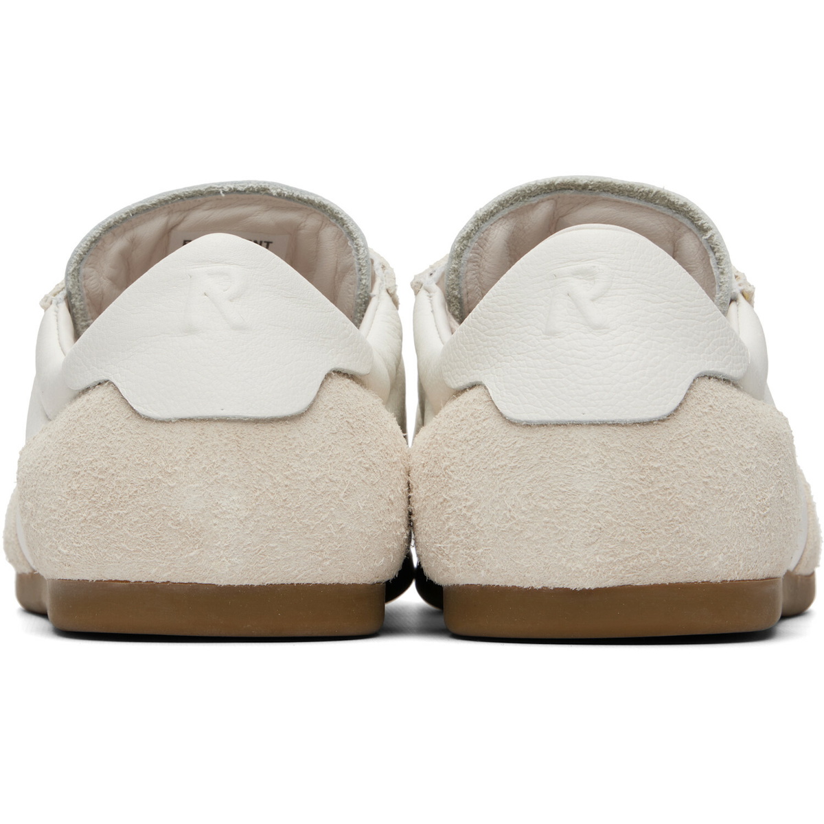 Represent White Low-Pro Leather Suede Sneakers