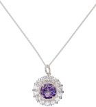 Hatton Labs Silver & Purple Daisy Necklace