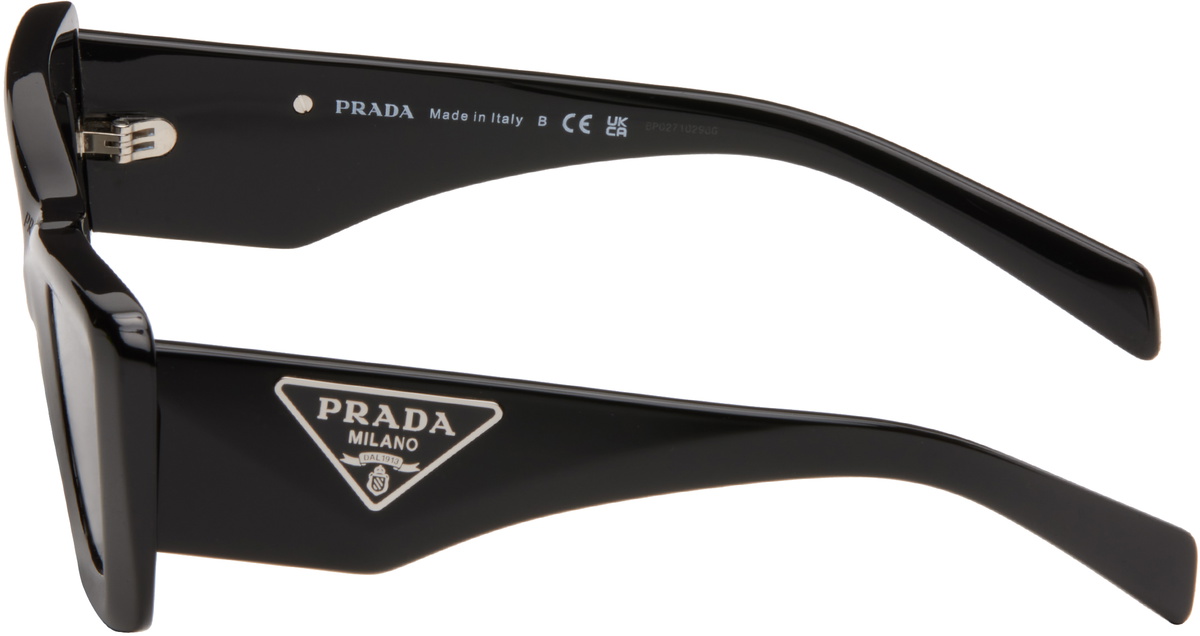 小物 archive PRADA square sunglasses eyewear Prada Eyewear Black Cat Eye Square Sunglasses Prada