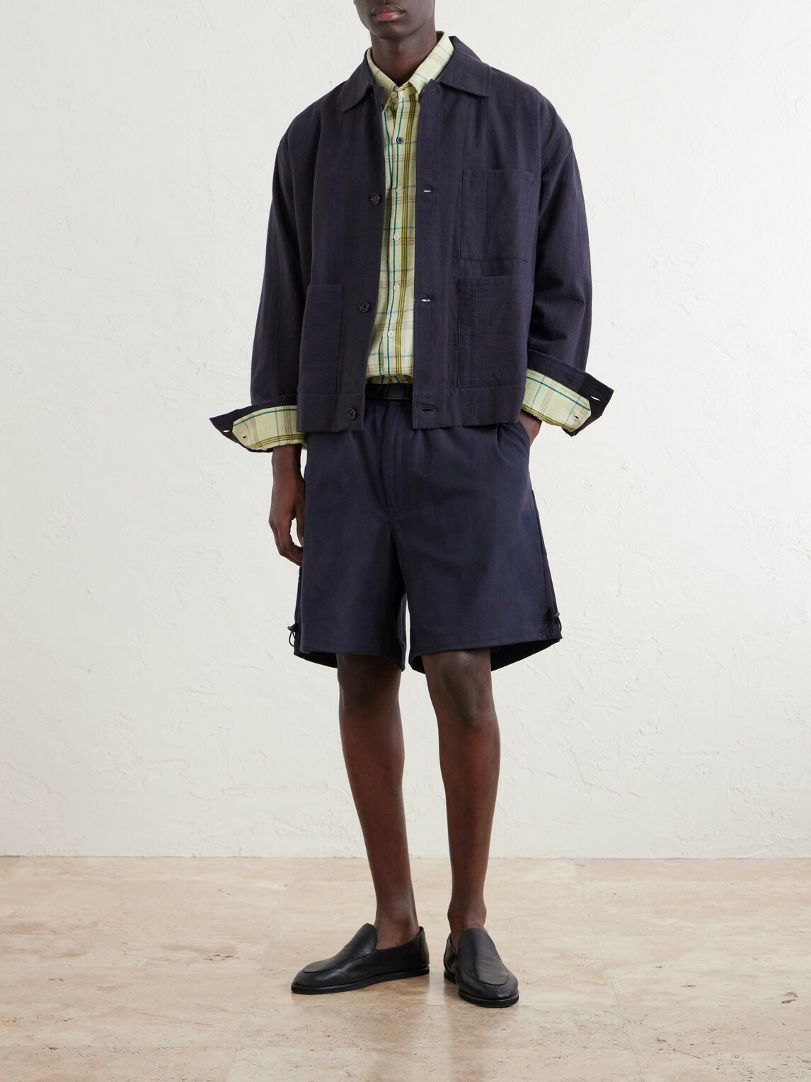 Kardo - Ronald Embroidered Checked Cotton Shirt - Green
