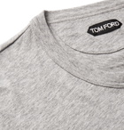 TOM FORD - Mélange Cotton-Jersey T-Shirt - Gray