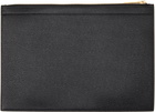 Thom Browne Black Logo-Stamp Leather Document Holder