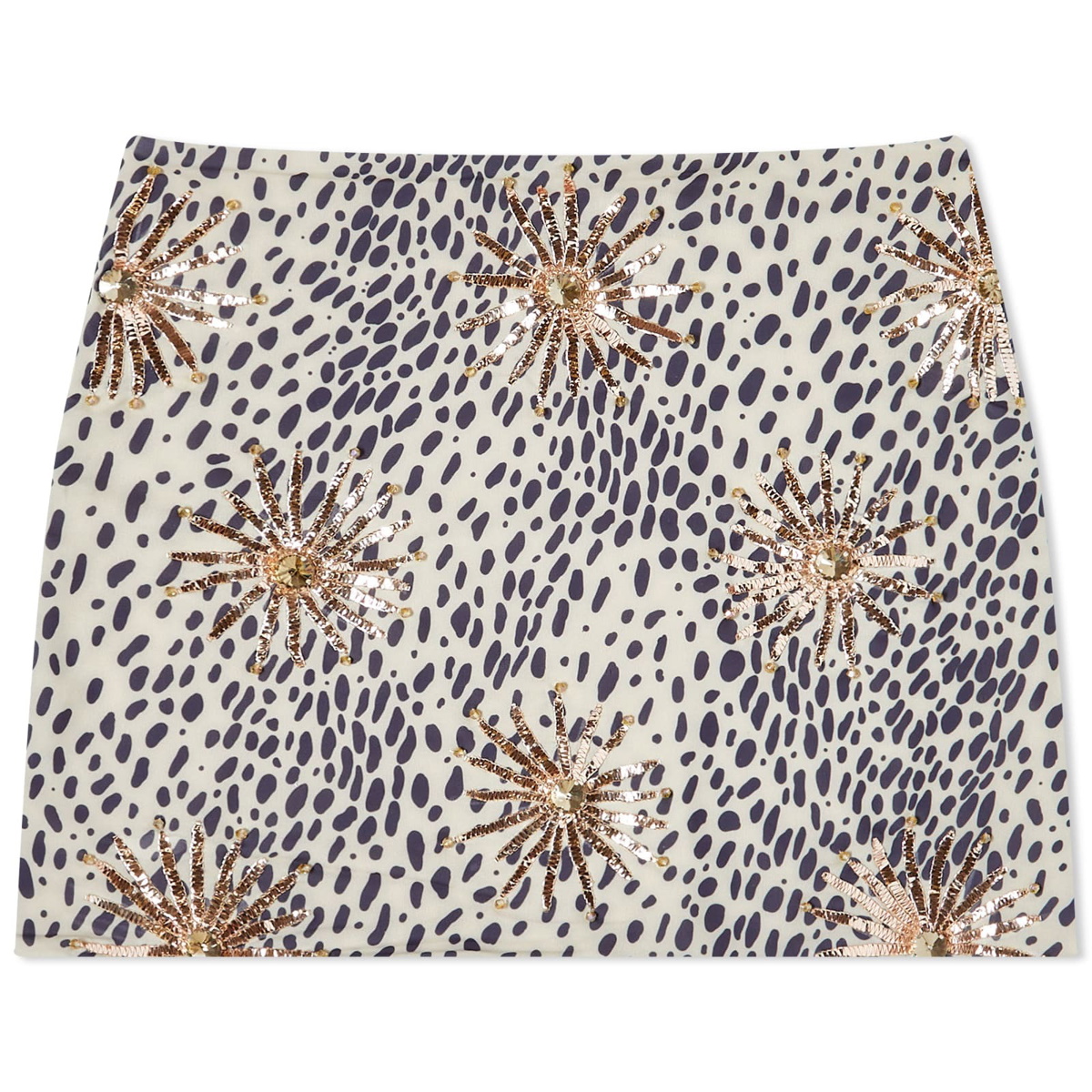 Photo: Oceanus Women's Callie Print Mini Skirt in Leopard