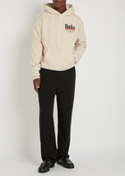 Duke And Dexter World Championship Printed Hooded Cotton Sweatshirt Off White