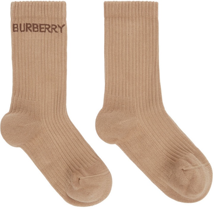 Photo: Burberry Beige Logo Sports Socks